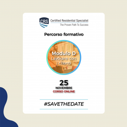 CRS ITALIA | REAP Modulo D: Lavorare con i clienti